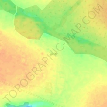 Divisãoの地形図、標高、地勢