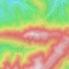 岩湧山の地形図、標高、地勢