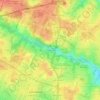 La Bénetièreの地形図、標高、地勢