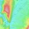 Les Geymondsの地形図、標高、地勢