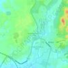Kampung Simpang Tigaの地形図、標高、地勢