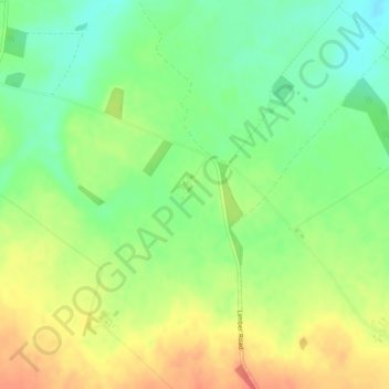 Limber Hillの地形図、標高、地勢