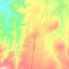 Vizarrón de Montesの地形図、標高、地勢