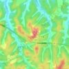 大亀山の地形図、標高、地勢