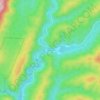 Burnerの地形図、標高、地勢