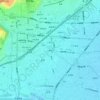 七瀬南部の地形図、標高、地勢