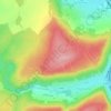 Forêt entre deux Cheminsの地形図、標高、地勢