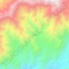 Tangyの地形図、標高、地勢