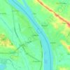 ナコーンパノムの地形図、標高、地勢