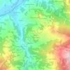 Spinelloの地形図、標高、地勢