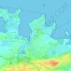 Fournevayの地形図、標高、地勢