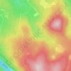 Le Cerceneuxの地形図、標高、地勢