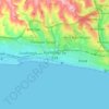 Portslade by Seaの地形図、標高、地勢