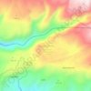 Savane Zombiの地形図、標高、地勢