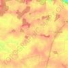 Le Mesnilの地形図、標高、地勢