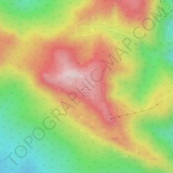 Bailadila Rangeの地形図、標高、地勢