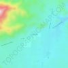 Yokuts Valleyの地形図、標高、地勢