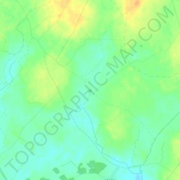 Kilcoona Round Towerの地形図、標高、地勢