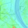 ムックダーハーンの地形図、標高、地勢