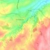 Beaulieuの地形図、標高、地勢