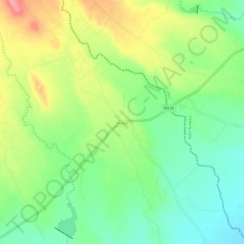 Mghilaの地形図、標高、地勢