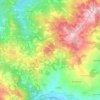 Moncasaccoの地形図、標高、地勢