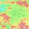 ラリトプルの地形図、標高、地勢