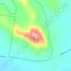 Mount Korongの地形図、標高、地勢
