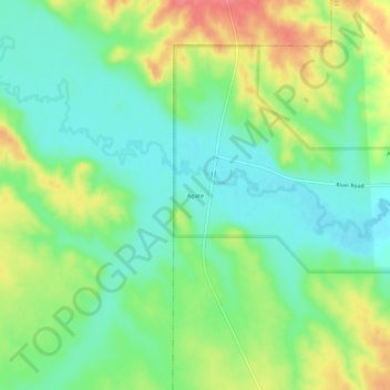 Agateの地形図、標高、地勢
