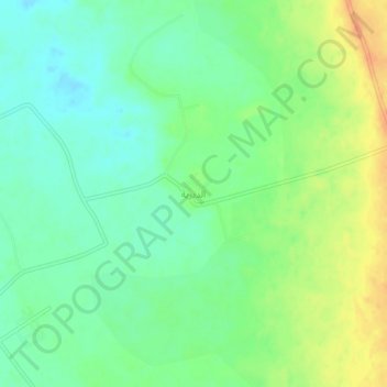 Ad Diriyahの地形図、標高、地勢
