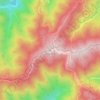 和泉葛城山の地形図、標高、地勢