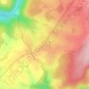 La Croisetteの地形図、標高、地勢