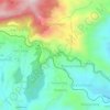 Yellanalliの地形図、標高、地勢