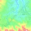 Cikajangの地形図、標高、地勢