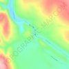 Bell Gorgeの地形図、標高、地勢