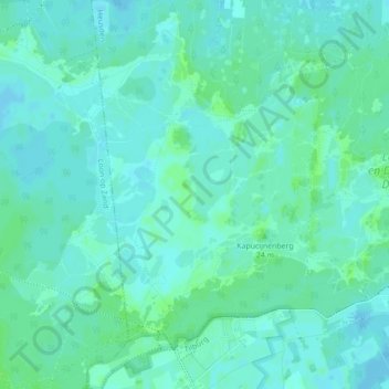 Springheuvelの地形図、標高、地勢