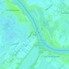 Overの地形図、標高、地勢