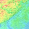 Philadelphiaの地形図、標高、地勢