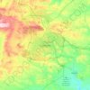 ガジアンテプの地形図、標高、地勢