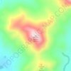 Mount Adamsの地形図、標高、地勢