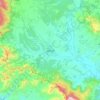 ジャコヴァの地形図、標高、地勢
