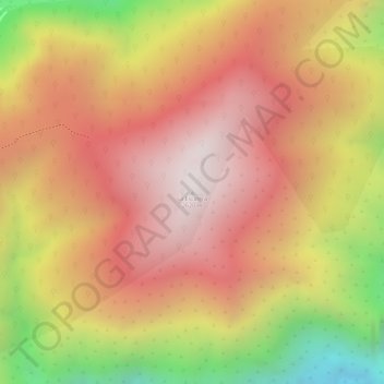 La Escaleraの地形図、標高、地勢