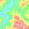 Gombioの地形図、標高、地勢