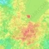 Alūksneの地形図、標高、地勢