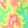 Scrittoの地形図、標高、地勢