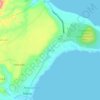 Olangの地形図、標高、地勢