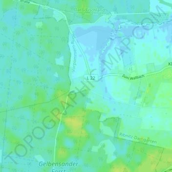 Neu-Hirschburgの地形図、標高、地勢