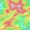 前岳の地形図、標高、地勢