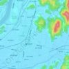 中庄の地形図、標高、地勢