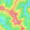 Pezzoloの地形図、標高、地勢